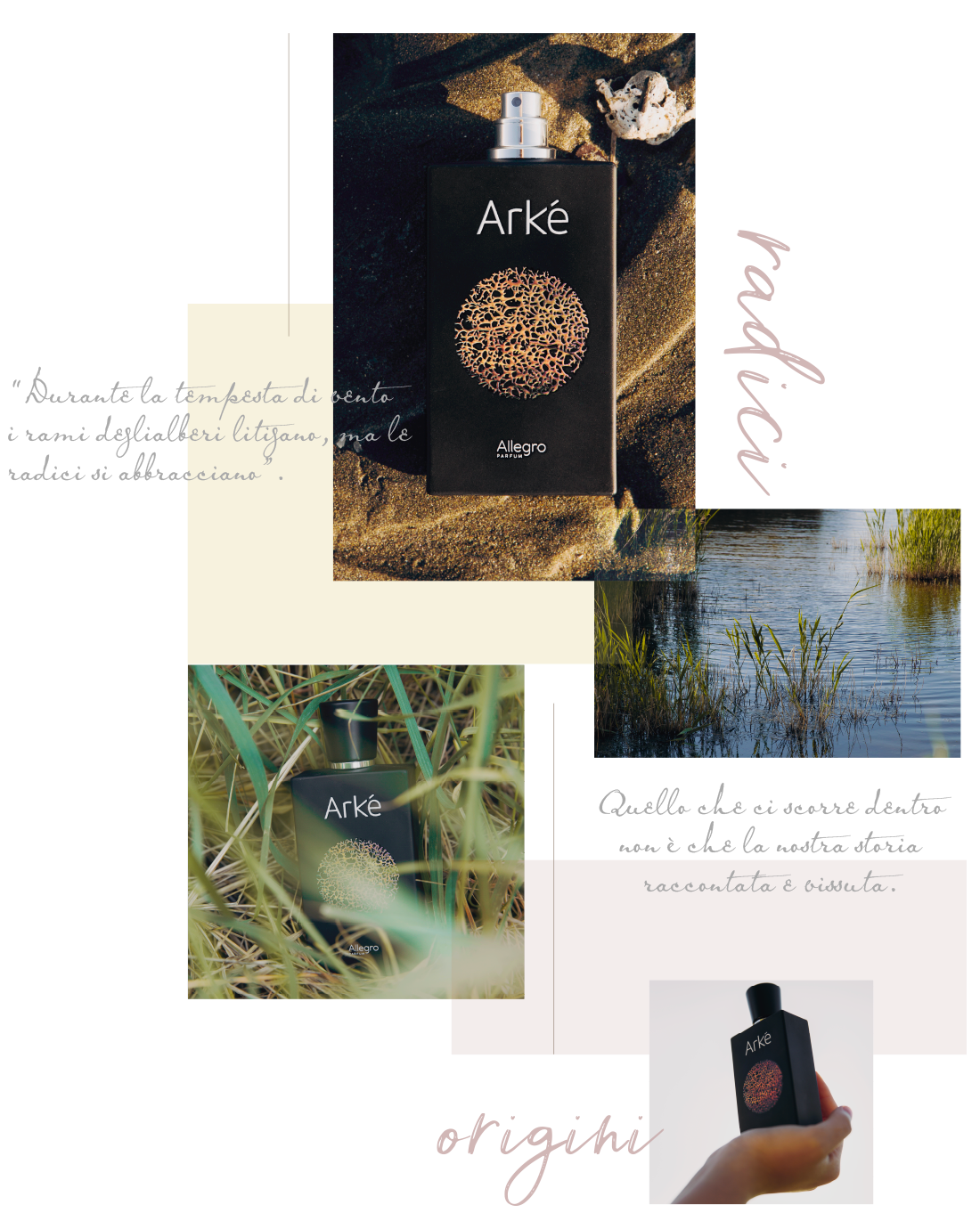 Allegro Parfum Arké Arké moodboard